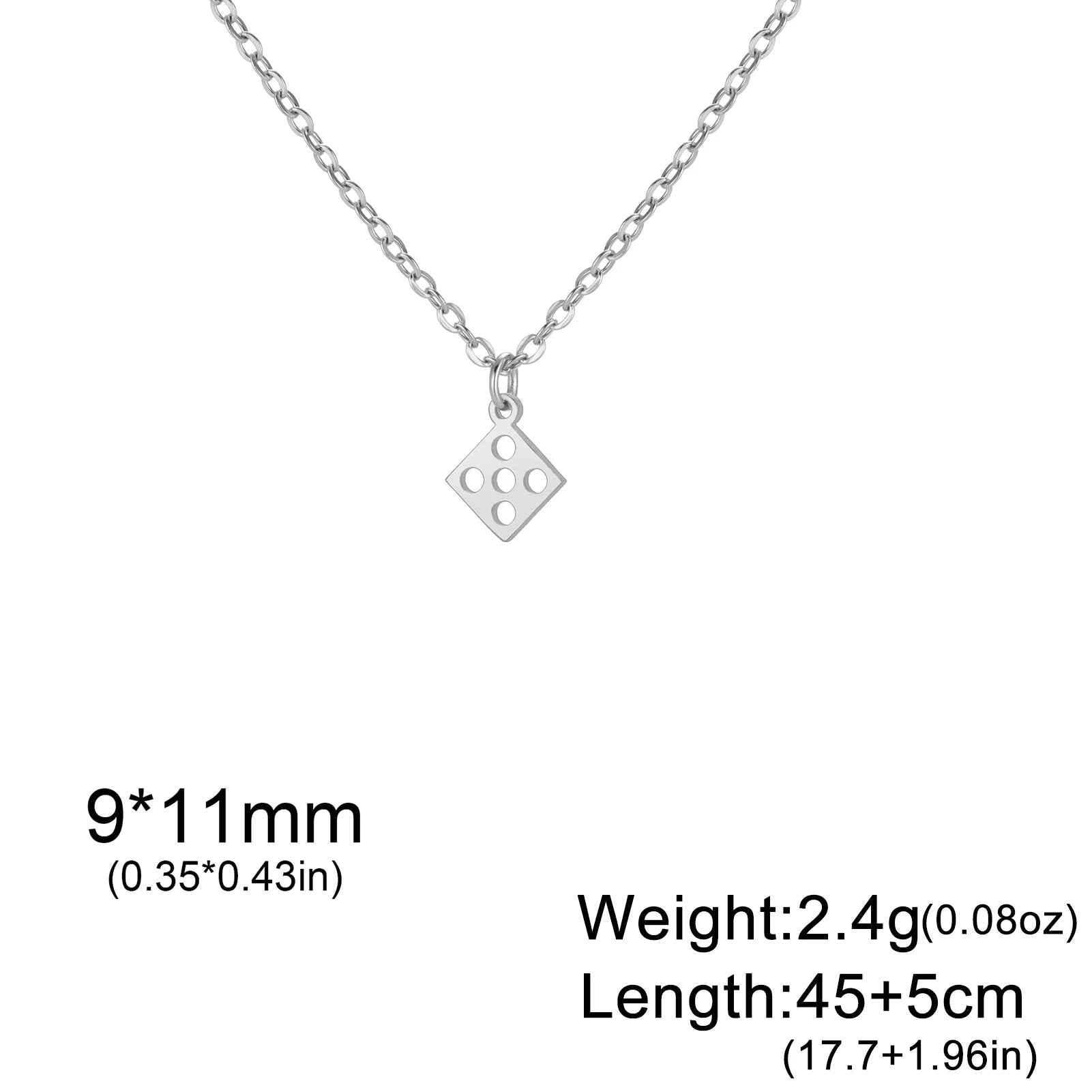 Unift Lucky Gambler Necklace for Poker Players Digger Stainless Steel Spade Ace Pendant Women Choker Neck Chain Trendy Jewelry