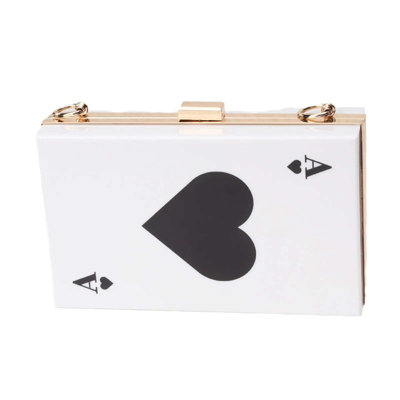 2025 Spring New Acryilc Clutch Purse Bag Spade A Purse Bag White Evening Clutches Chain Messenger Bags Women Shoulder Bags