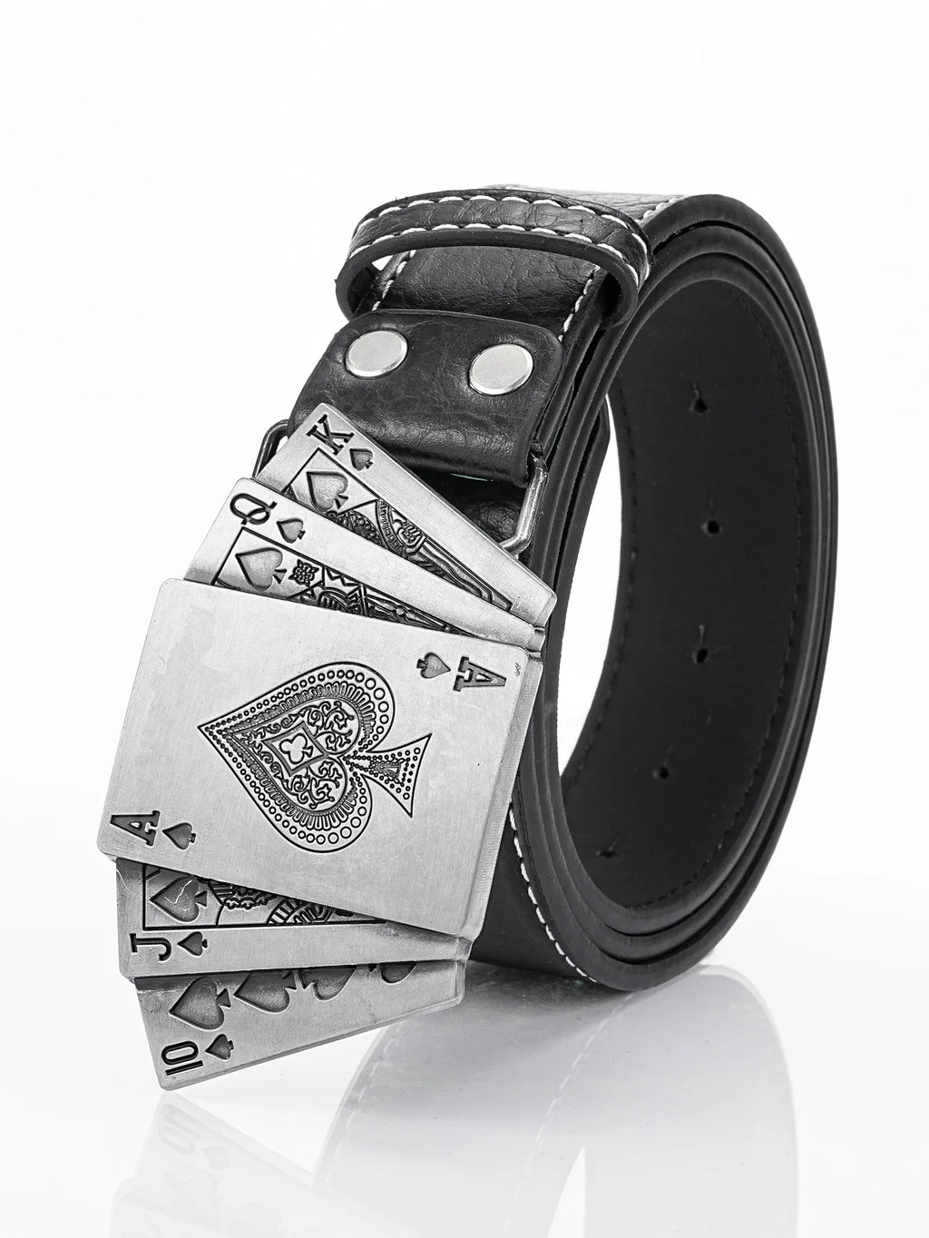 European et American Punk Style Homme Carte à Jouer Ceinture Cross-Border Unisexe Ceinture