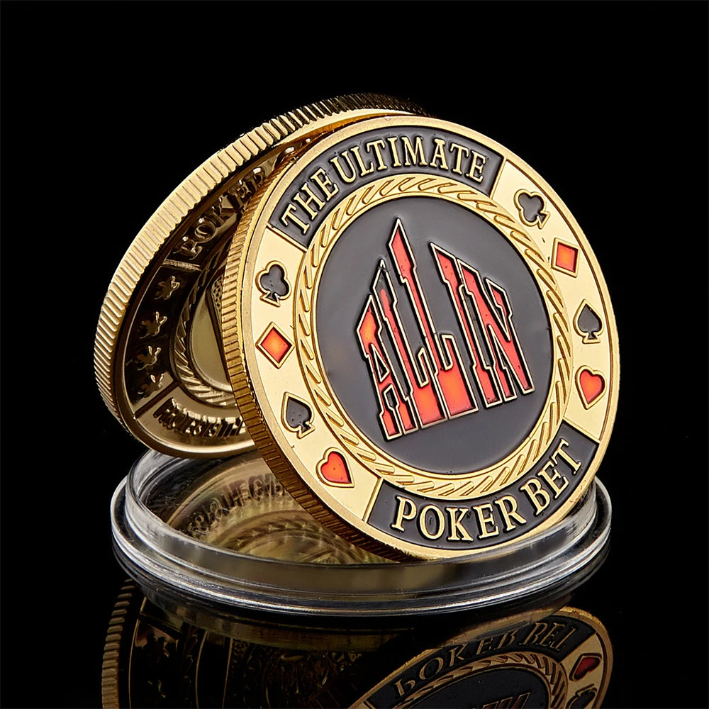 The Ultimate Poker Bet"ALL IN" Poker Chip Guard Las Vegas Token Coin Collection