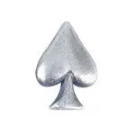 MKENDN 925 Sterling Silver Red Hearts Spade Square Poker Mini Stud Earrings Personality Ear Jewelry Street Punk Gothic Style