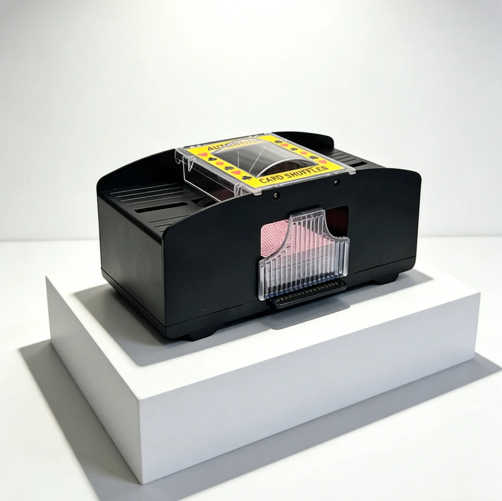 Automatic Card Shuffler (2 Decks), Battery & USB Powered, Compatible with Various Poker Cards, Portable for Home Party