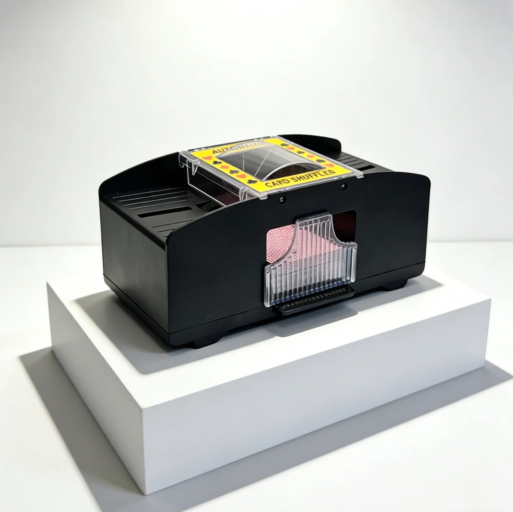 Automatic Card Shuffler (2 Decks), Battery & USB Powered, Compatible with Various Poker Cards, Portable for Home Party