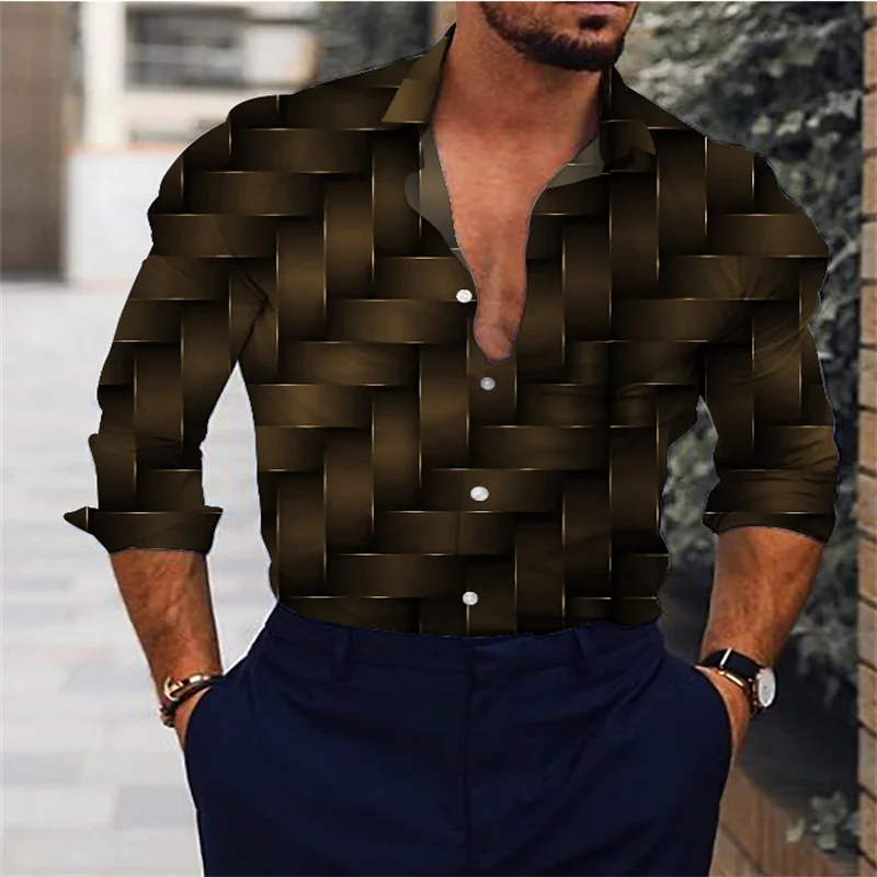 Men's shirt casual outdoor street poker 2024 new designer design soft and comfortable men's tops plus size 6XL