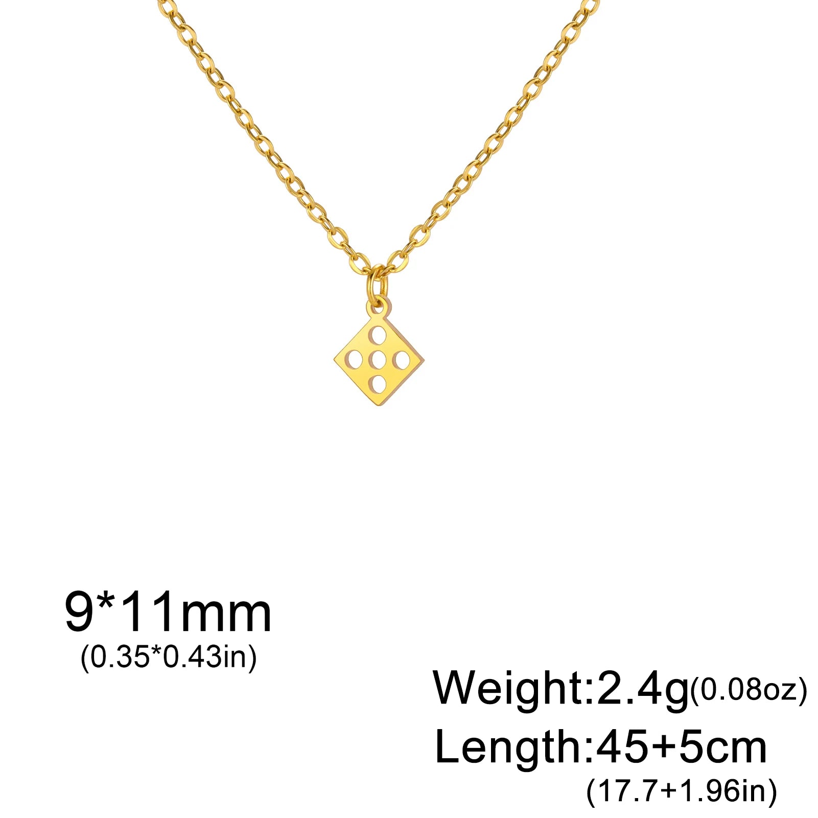 Unift Lucky Gambler Necklace for Poker Players Digger Stainless Steel Spade Ace Pendant Women Choker Neck Chain Trendy Jewelry