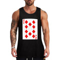 DIAMONDS - TEN Tank Top Casual Sleeveless Tank Top Loose Fit Daily Wear