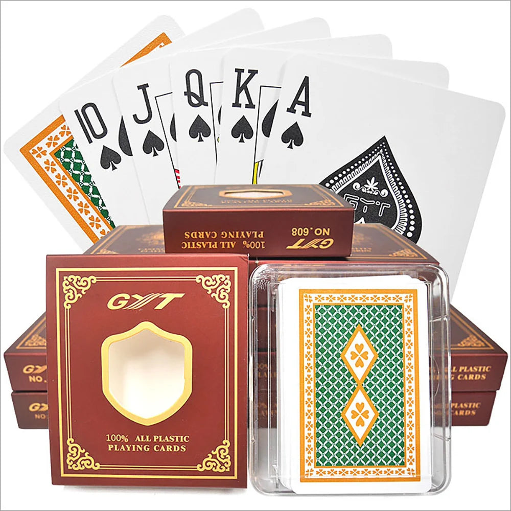 Jeu de Cartes - 100% Plastic Playing Card Texas Holdem Poker Waterproof