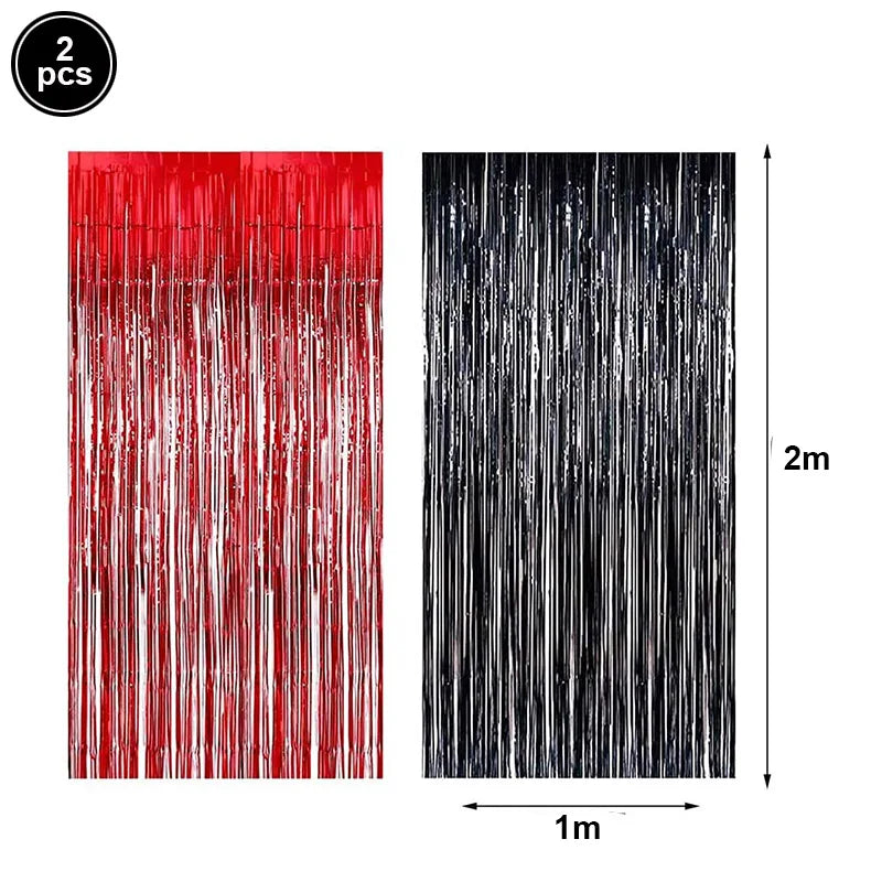 Casino Theme Party Decorations Las Vegas Hanging Swirl Red Black Poker Paper Cutouts Party Ceiling pour Casino Night Supplies