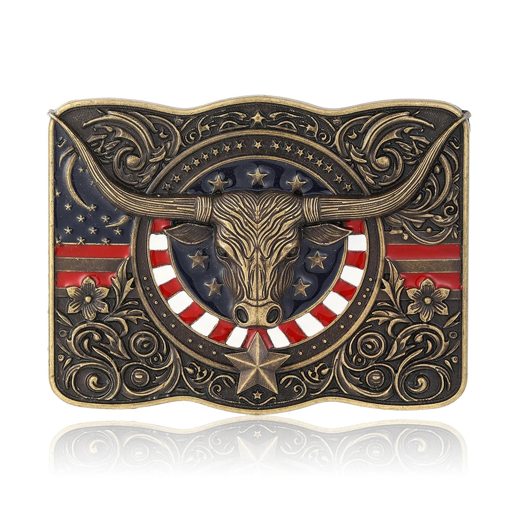 Western Ceinture Boucle pour Homme, Vintage Poker Cowboy Ceinture Boucles