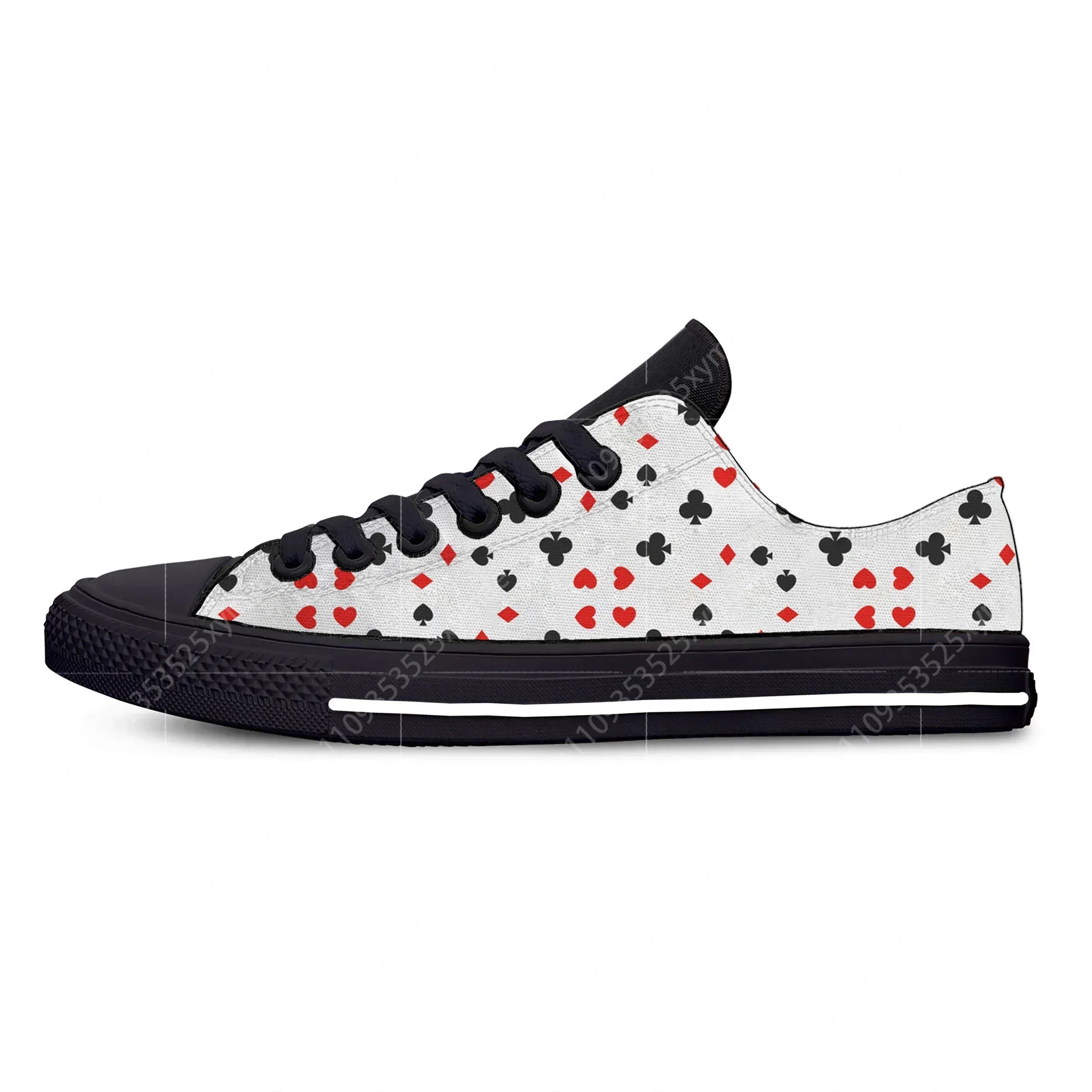 Cool Novelty Poker Card Sneakers baskets