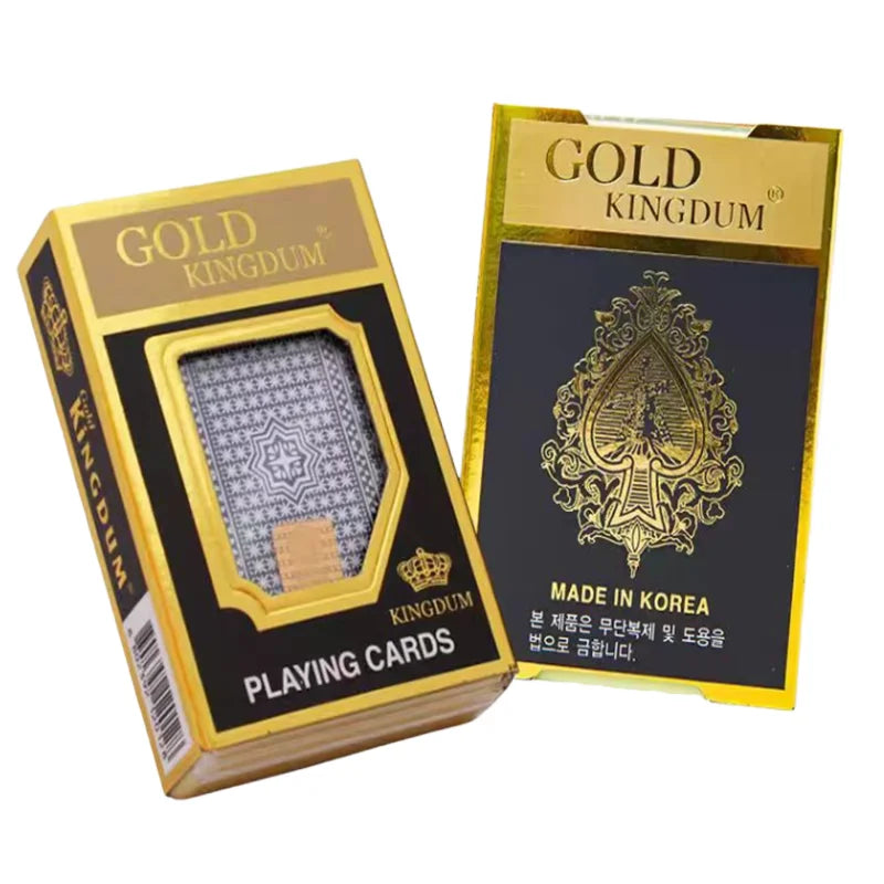 Infrared Marked Korean Gold Kingdum Plastic Playing Cards For Poker Cheating Contact Lenses（Only Cards)