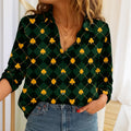 Women Poker Pattern Long Sleeve O-Neck Shirt Fashion New Personalized Blouse Casual Autumn Winter Shirt Female Tops Spring