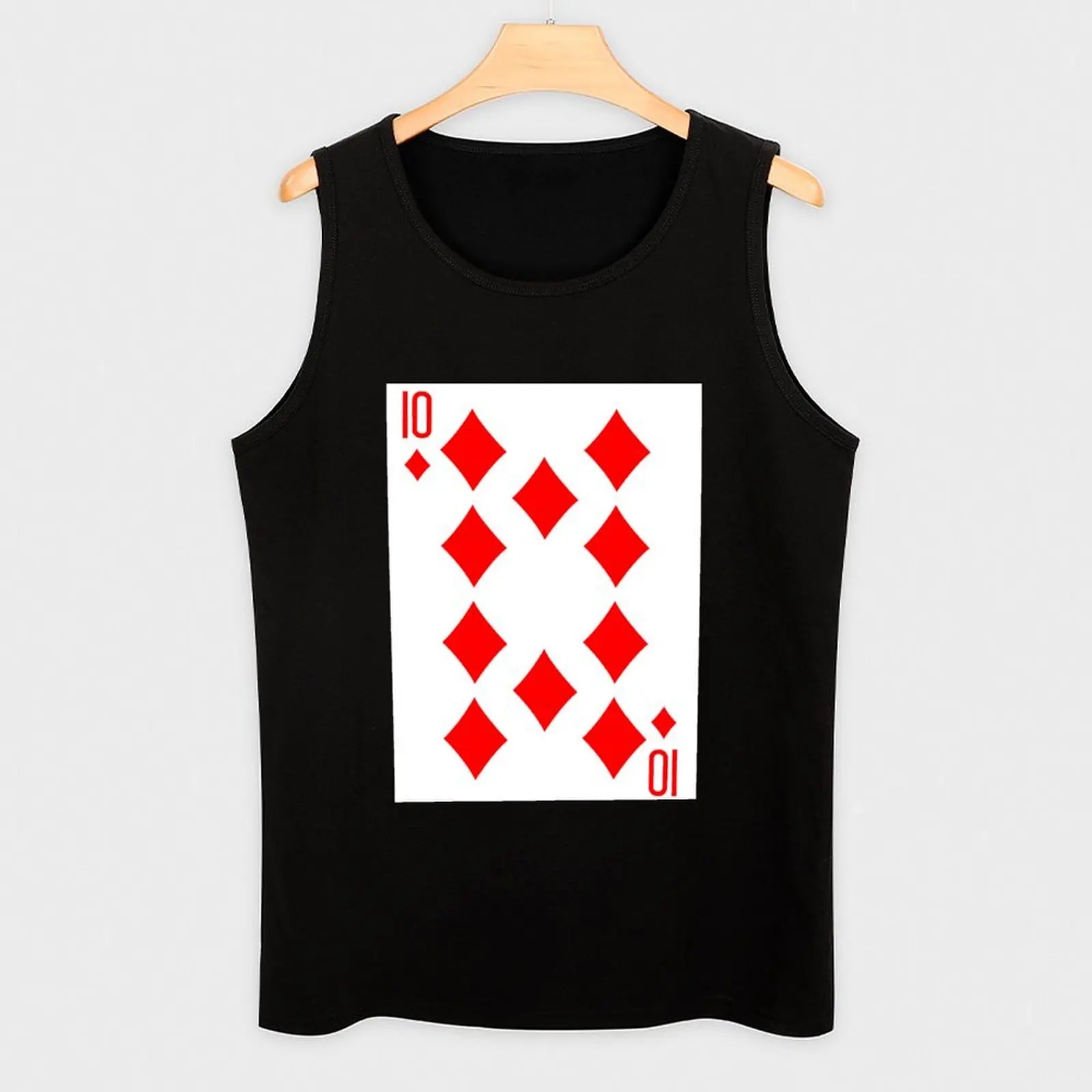 DIAMONDS - TEN Tank Top Casual Sleeveless Tank Top Loose Fit Daily Wear