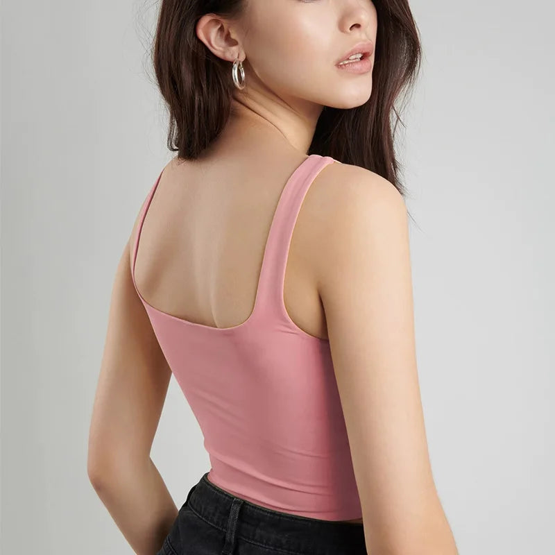 Queen of Spades Crop Tops Cute Slim Top Camis Sleeveless Hot Clothing for Women Double Ladies Good Quality Female Tops White Top