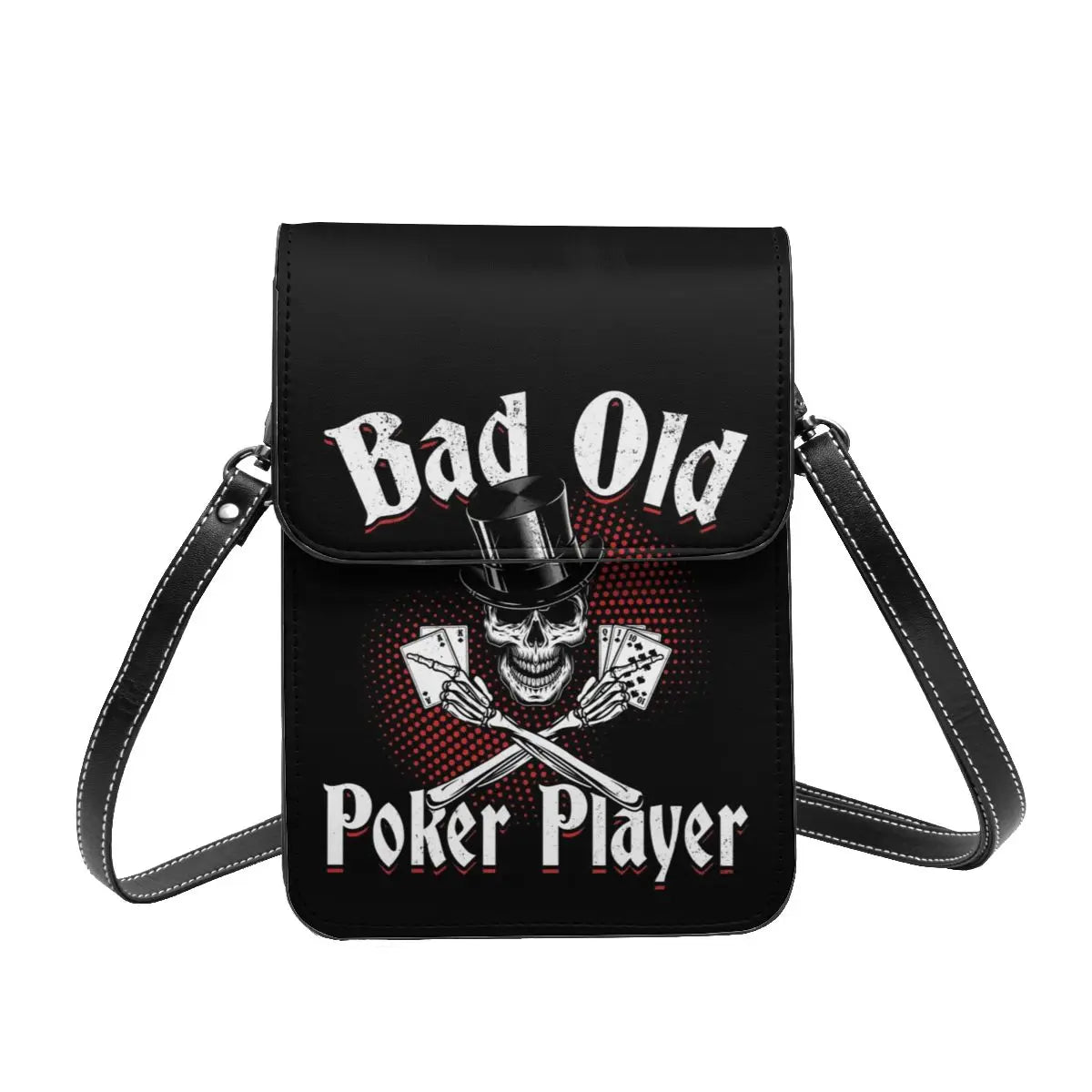 Poker Shoulder Sac KING OF HEARTS Work Leather Mobile Phone Sac Female Cadeau Vintage Sacs