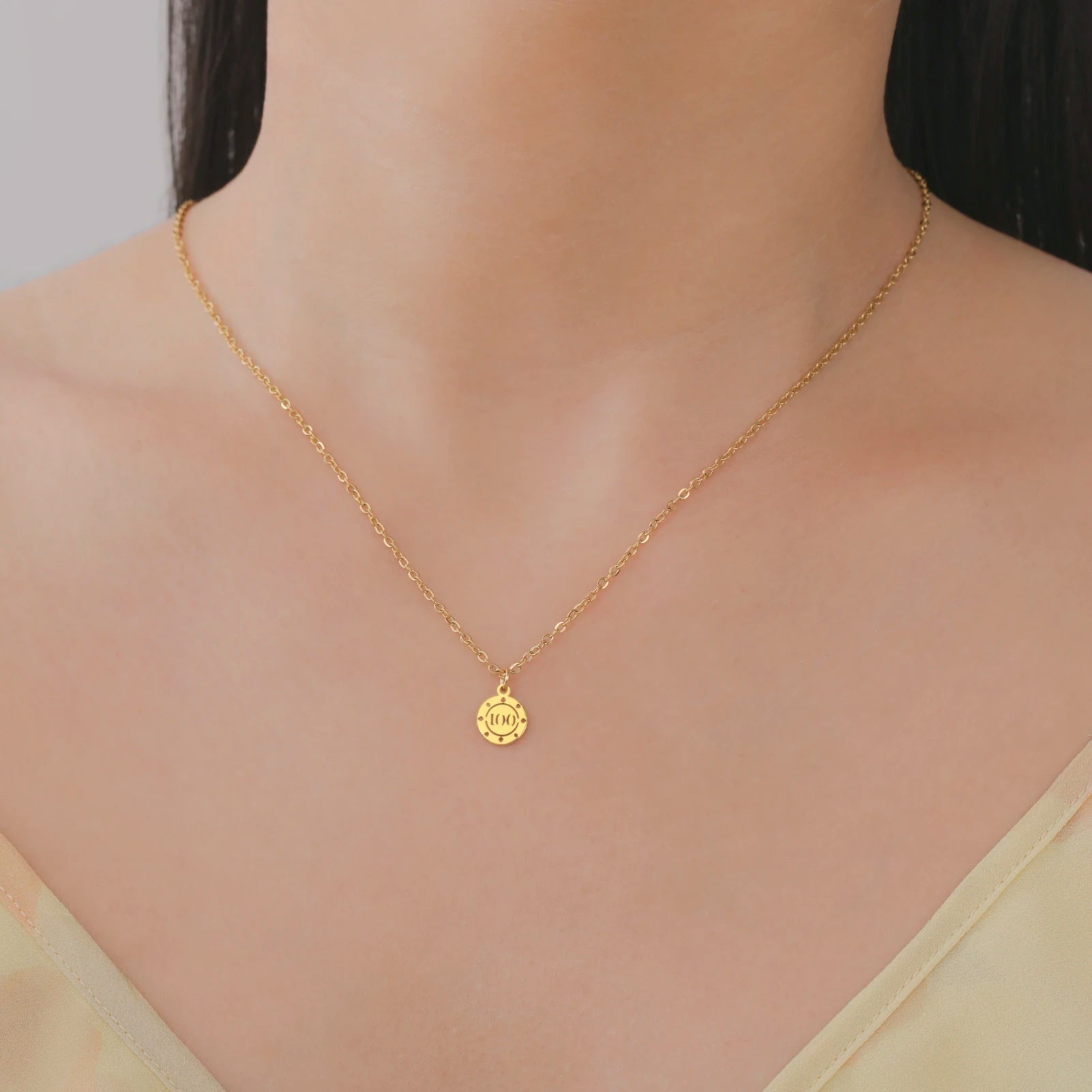Unift Lucky Gambler Necklace for Poker Players Digger Stainless Steel Spade Ace Pendant Women Choker Neck Chain Trendy Jewelry