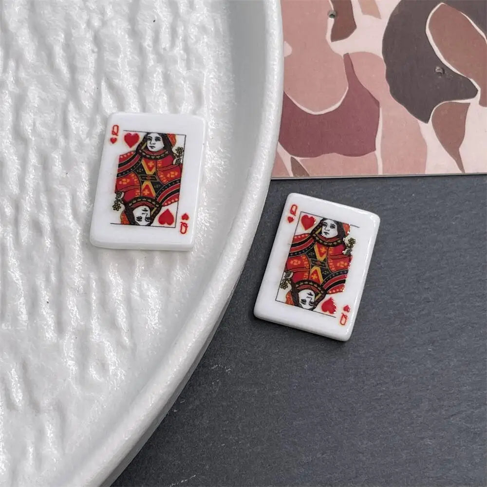 10pcs Refrigerator Magnet Creative Simulated Poker fridge magnets Home Decoration Games Gifts Good Fortune