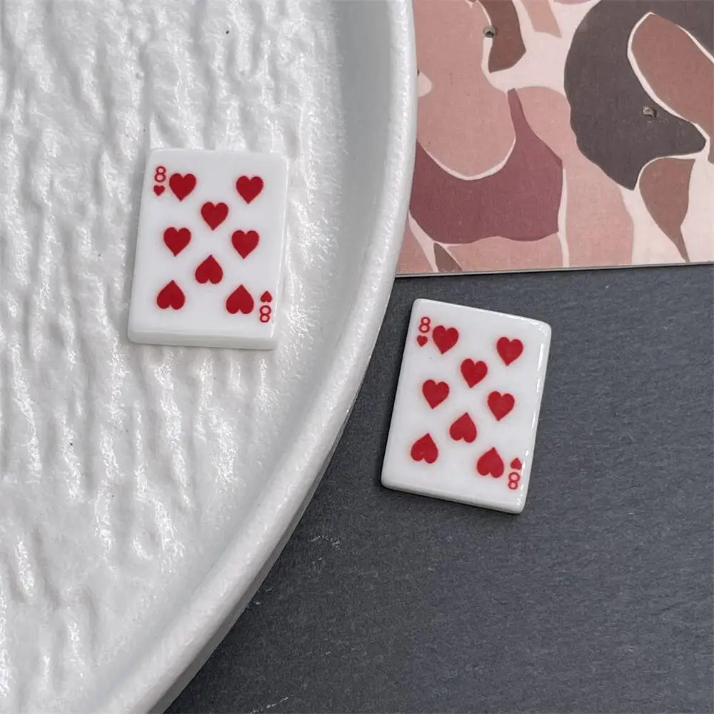 10pcs Refrigerator Magnet Creative Simulated Poker fridge magnets Home Decoration Games Gifts Good Fortune