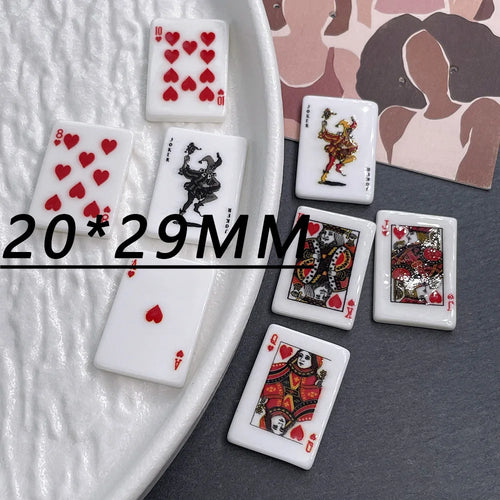 10pcs Refrigerator Magnet Creative Simulated Poker fridge magnets Home Decoration Games Gifts Good Fortune