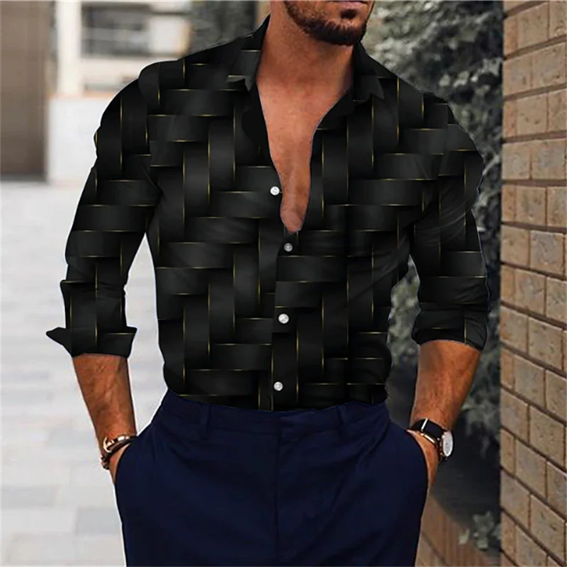 Men's shirt casual outdoor street poker 2024 new designer design soft and comfortable men's tops plus size 6XL