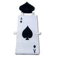 2025 Halloween Poker Spades A Costume Black Hat Dress Suit Print Skirt Cosplay Costume Halloween Decorations Party Decoration