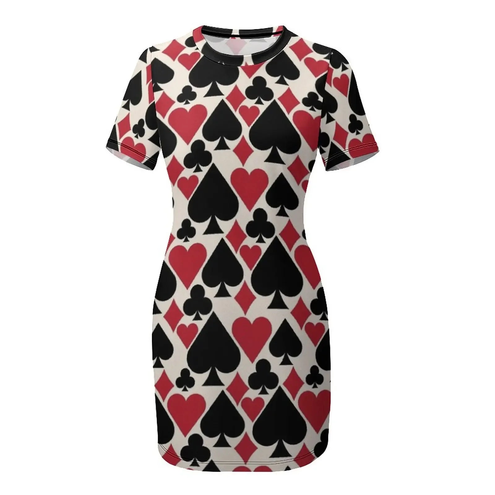 Casino Fun Short-Sleeved Dress Bride dresses chic and elegant woman dress dress for women summer elegant