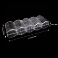 1Pc Portable 100Chips Poker Chip Tray Box W/ Lid For Casino Game 24 X 8 X 5cm Chips Poker Chips Box Acrylic Fine Transparent Box