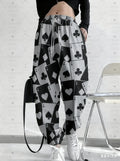 2025 womens high waisted harem pants women Jogger Pants Pink playing cards Pants Spring/Summer Outdoor Men's Long Pants Trousers