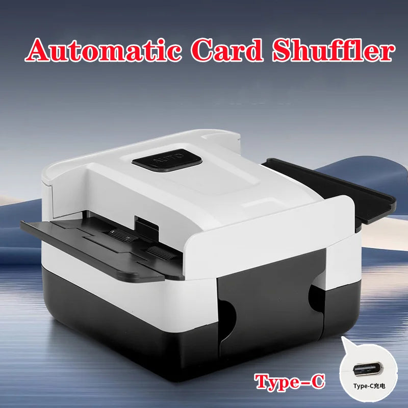 Automatic Card Shuffler with Rechargeable battery Electric Poker Card Shuffler Tool Device For Card Games Home Party Outdoors