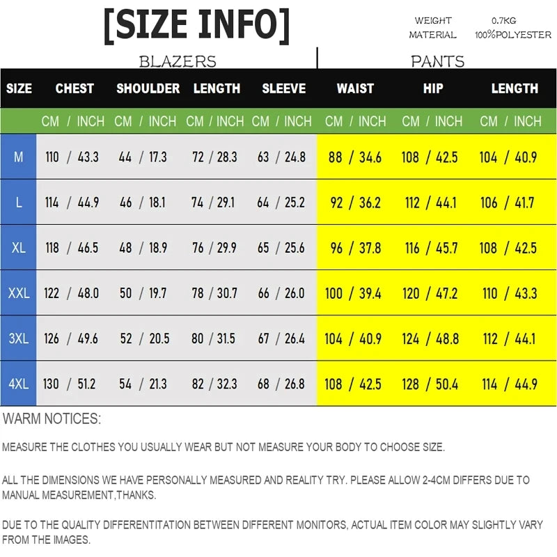 2026 New Thin Mens Suit Two-Piece, Poker Pattern Printed Decorative Jacket With Trousers, Fashion Casual Men Sets