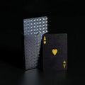 Cartes Poker Or Noir Imperméables PVC - Jeu de Cartes Magic Cadeau Collection