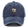 Vintage Washed Cotton Baseball Cap Men Poker Dice Pattern Dad Cap Adjustable Party Game Night Hat Racing Theme Hats Streetwear