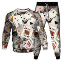 Ensemble Sportswear 2 Pièces Poker 3D - T-Shirt & Pantalon Homme
