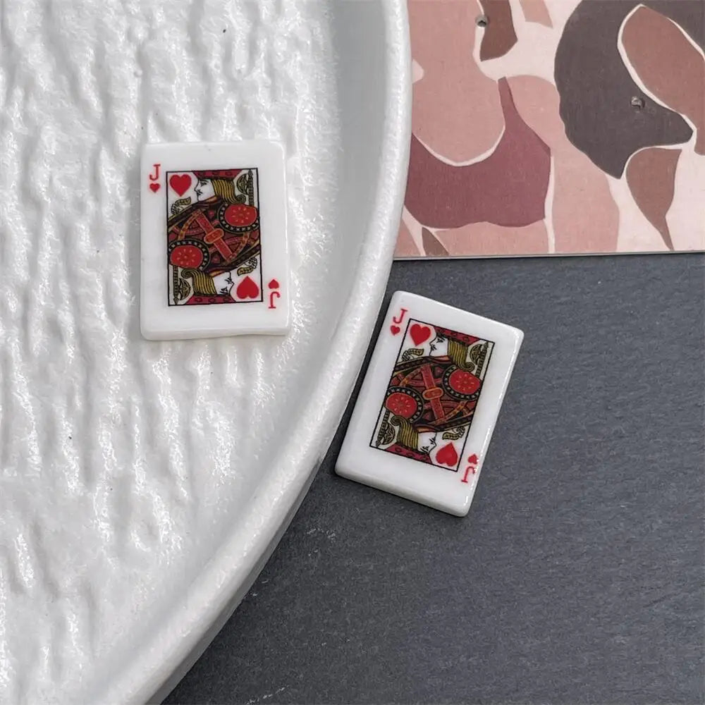 10pcs Refrigerator Magnet Creative Simulated Poker fridge magnets Home Decoration Games Gifts Good Fortune