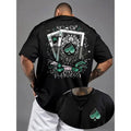 T-Shirt Pique de Poker - Cartes à Jouer Graphique Homme