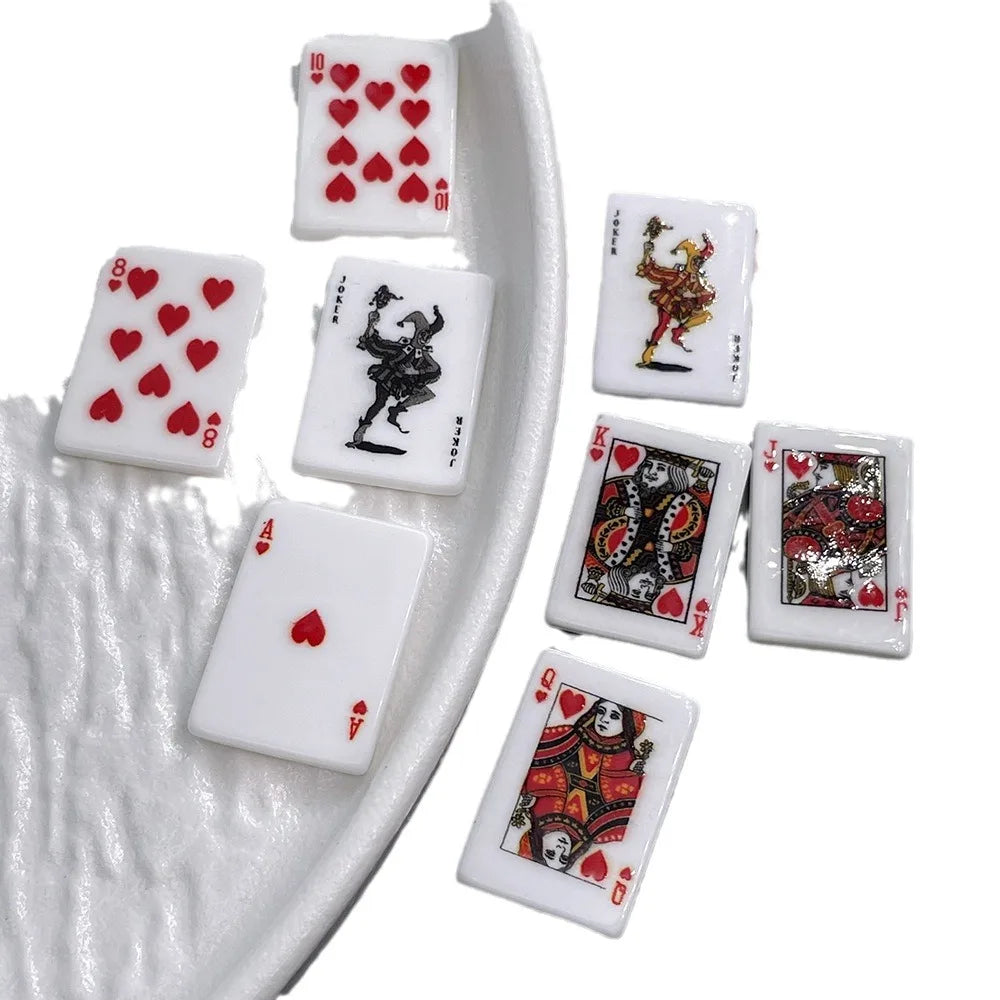 10pcs Refrigerator Magnet Creative Simulated Poker fridge magnets Home Decoration Games Gifts Good Fortune