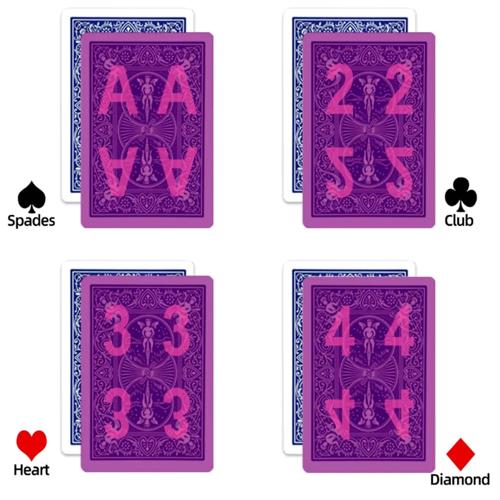 Bee No.92 Club Special Infrared Marked Cards for Infrared Sunglasses & Infrared Contact lenses Cheating（Only Cards)