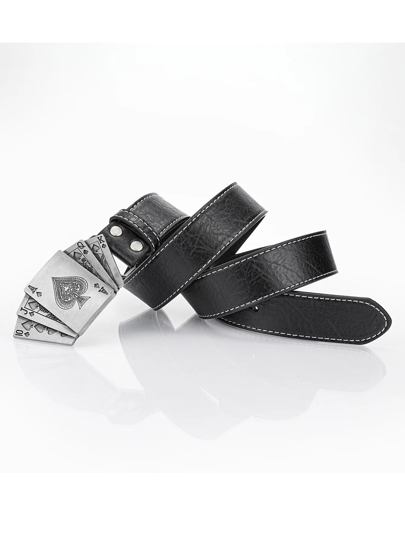 European et American Punk Style Homme Carte à Jouer Ceinture Cross-Border Unisexe Ceinture