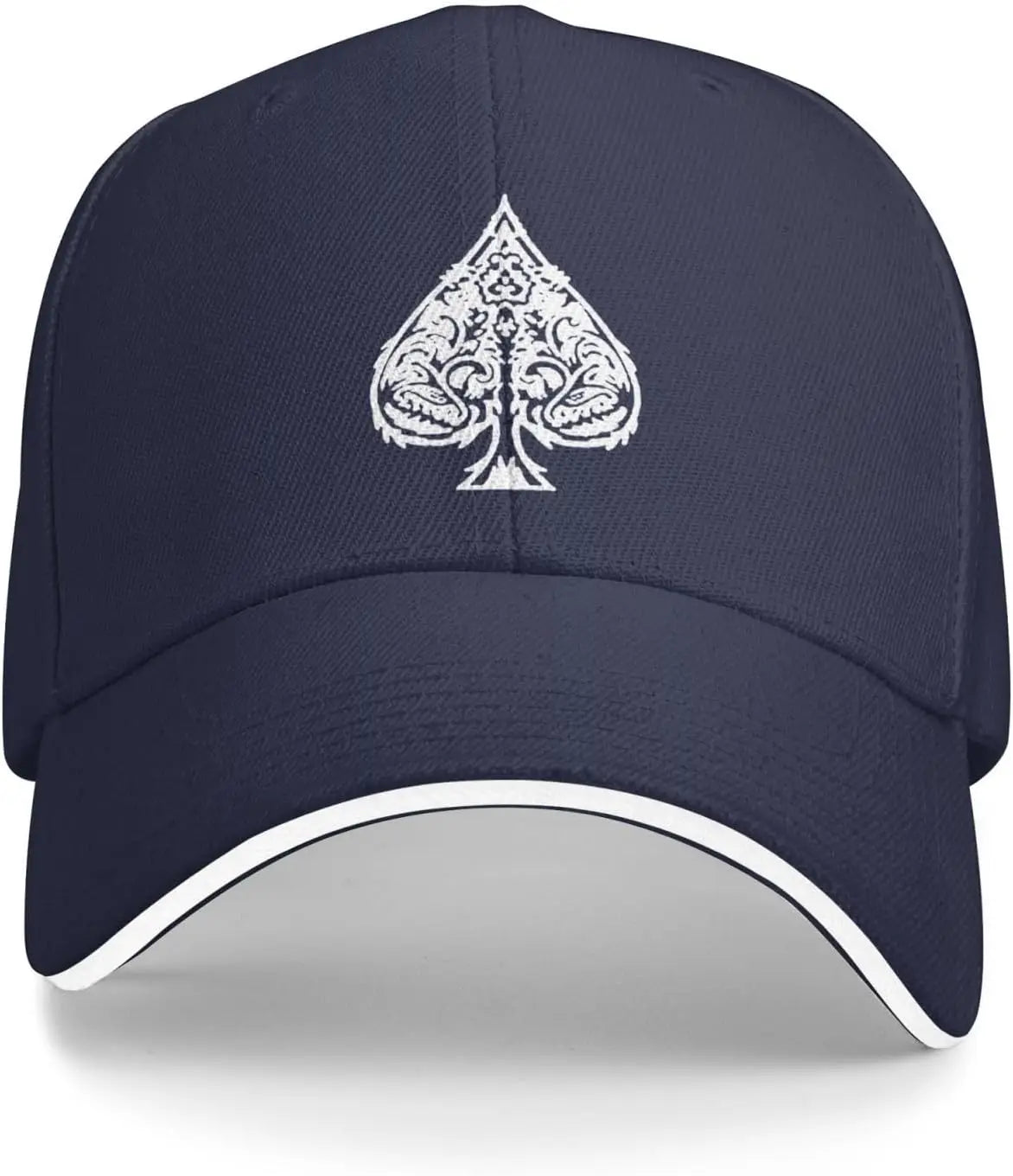 Poker Ace of Spades Baseball Cap Unisex Classic Adjustable Sandwich Baseball Cap