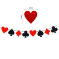 Casino Poker Anniversaire Theme Fête Décorations Casino Happy Anniversaire Bannière Poker Guirlande pour Casino Nuit Poker Events Accessoires
