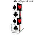 Las Vegas Casino Birthday Party Decorations Black Et Red Poker Theme Square Boxes pour Las Vegas Game Night Party Supplies