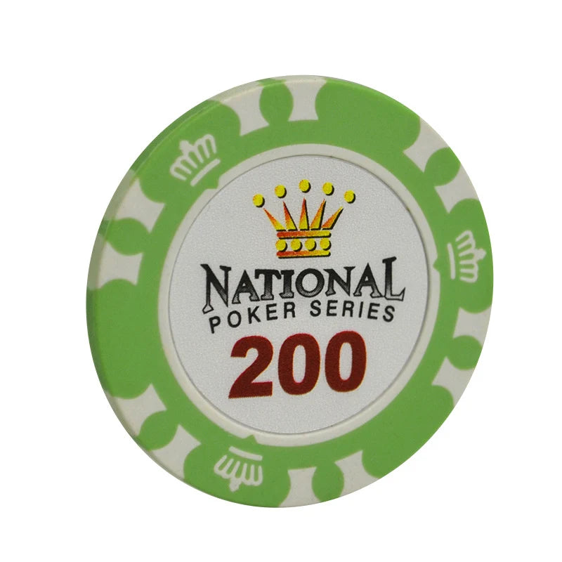 Jetons de Poker Professionnels en Argile - Lot de 10 pièces