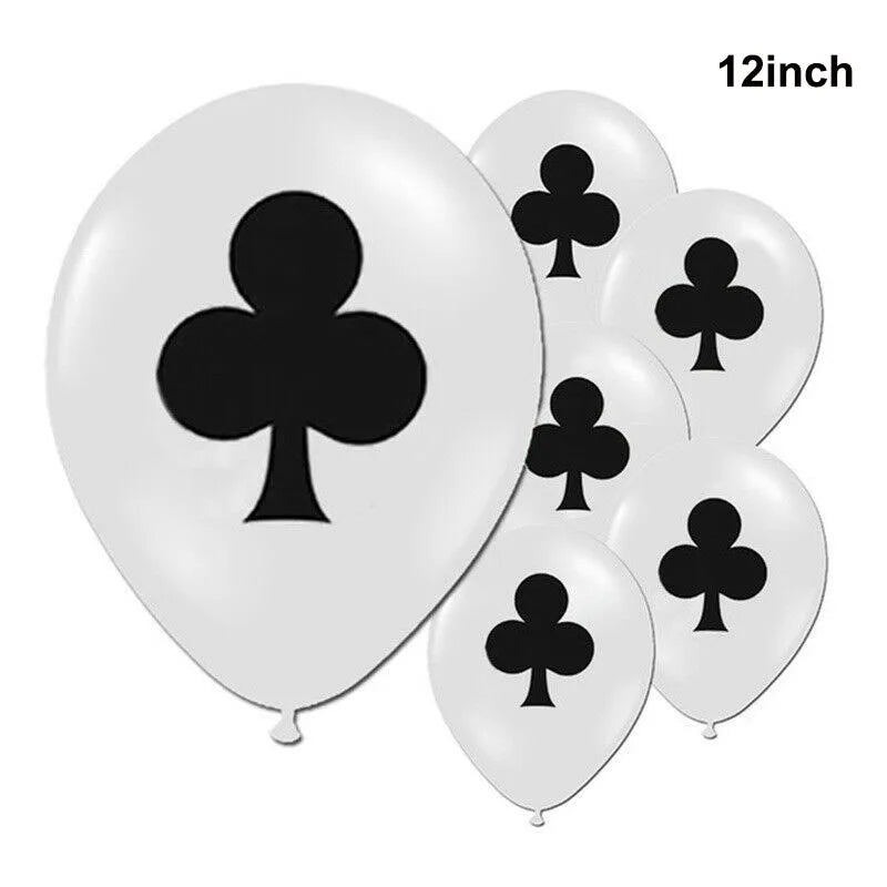 Casino Table Runner Decor Las Vegas Table Cover Poker Night Themed Table Decoration Casino Playing Card Birthday Party Supplies