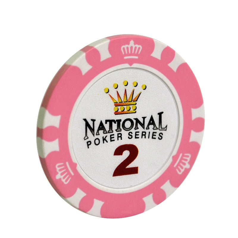 Jetons de Poker Professionnels en Argile - Lot de 10 pièces