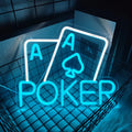 Poker LED Neon Signs, Home Wall Decoration, USB-powered LED Lights, Bars, Entertainment Rooms, Game Rooms, Men's Cave Parties