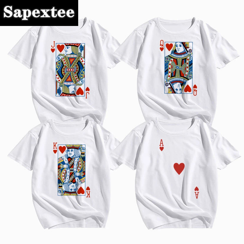 T-Shirts Assortis Cartes à Jouer - Déguisement Casino Groupe Famille