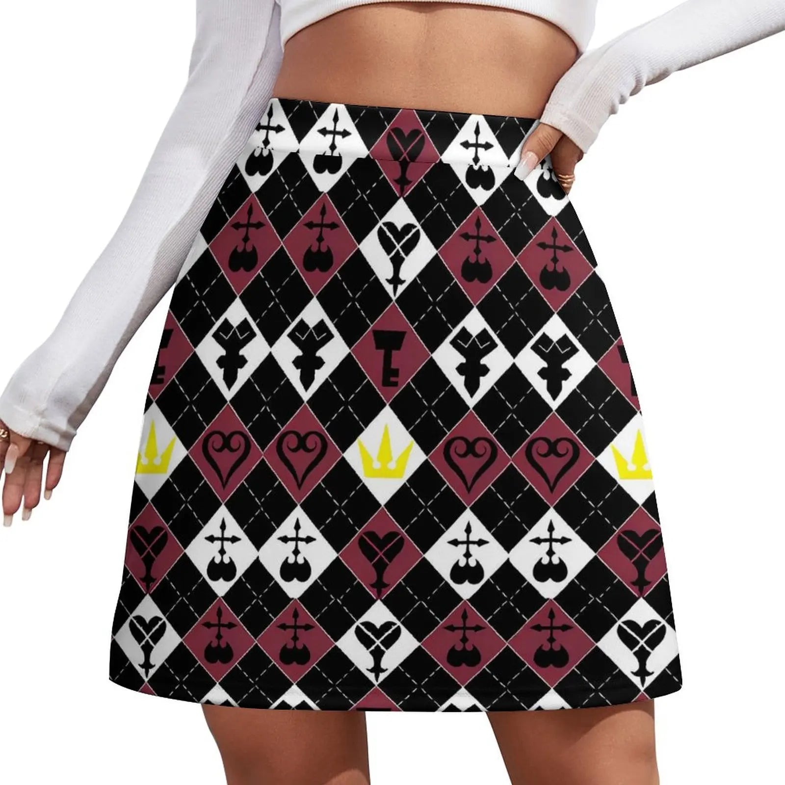 Playing Cards Casino The Gambler Skirt Summer  Y2K Casual A-line Skirts Cute Mini Skirt Ladies Graphic Oversized Skort Clothes