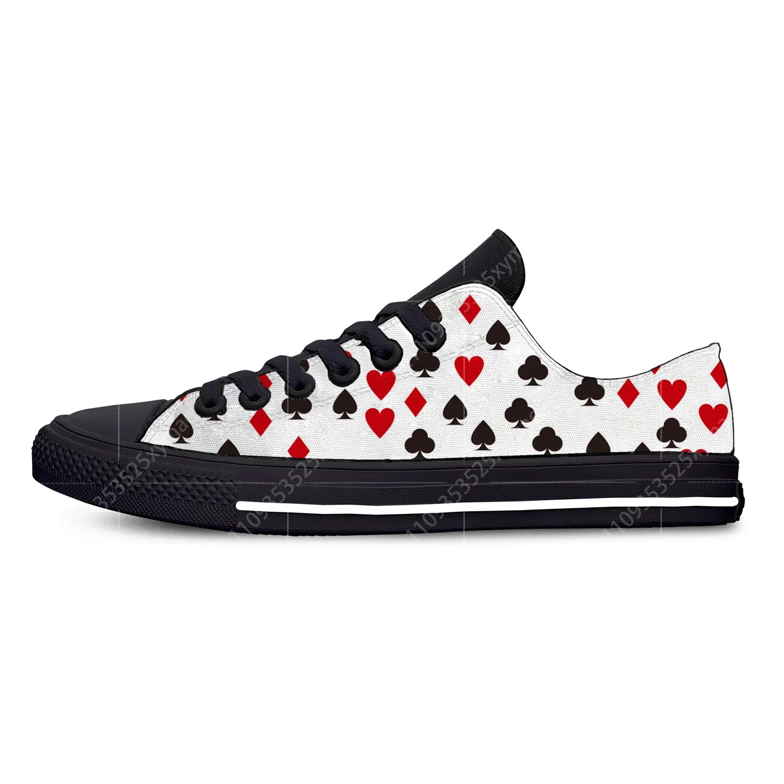 Cool Novelty Poker Card Sneakers baskets