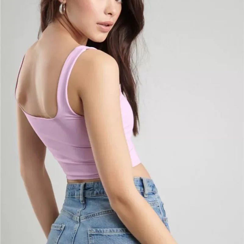Queen of Spades Crop Tops Cute Slim Top Camis Sleeveless Hot Clothing for Women Double Ladies Good Quality Female Tops White Top