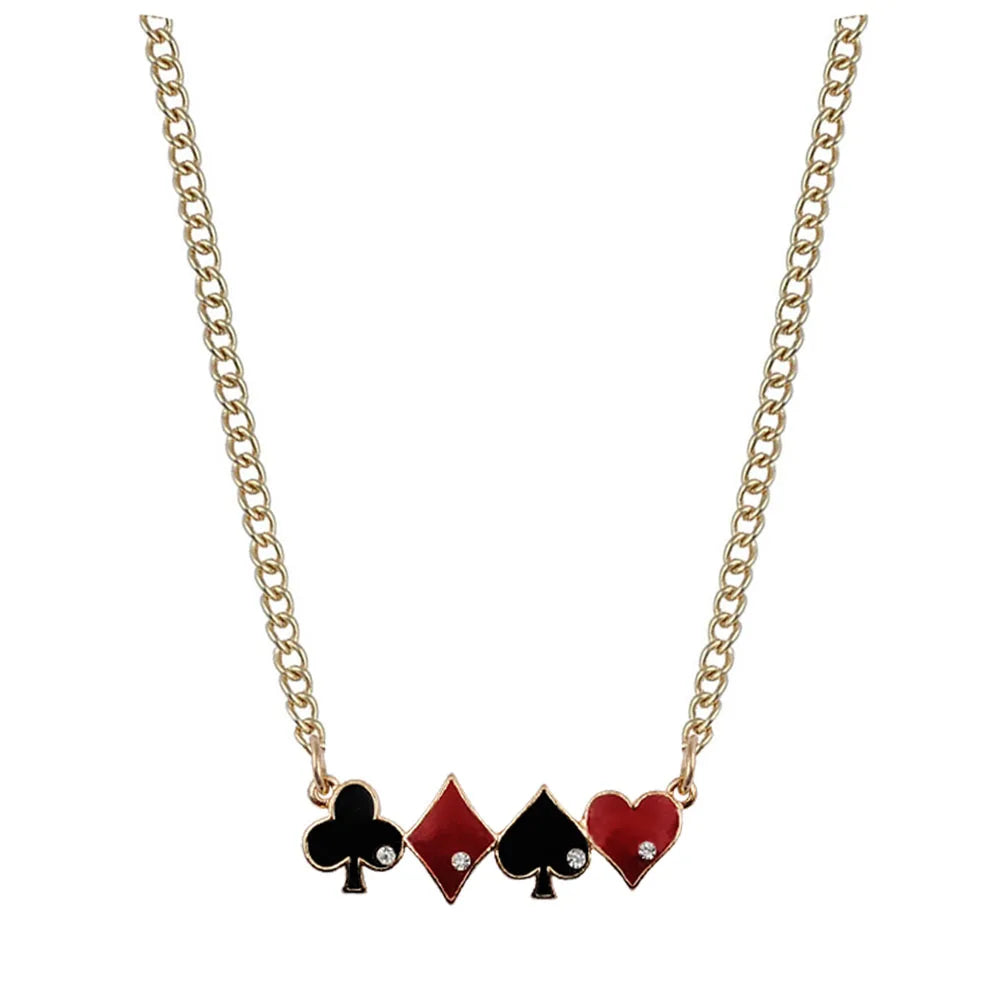 Chain Necklace Infinity Love Quinn Poker Heart Spade